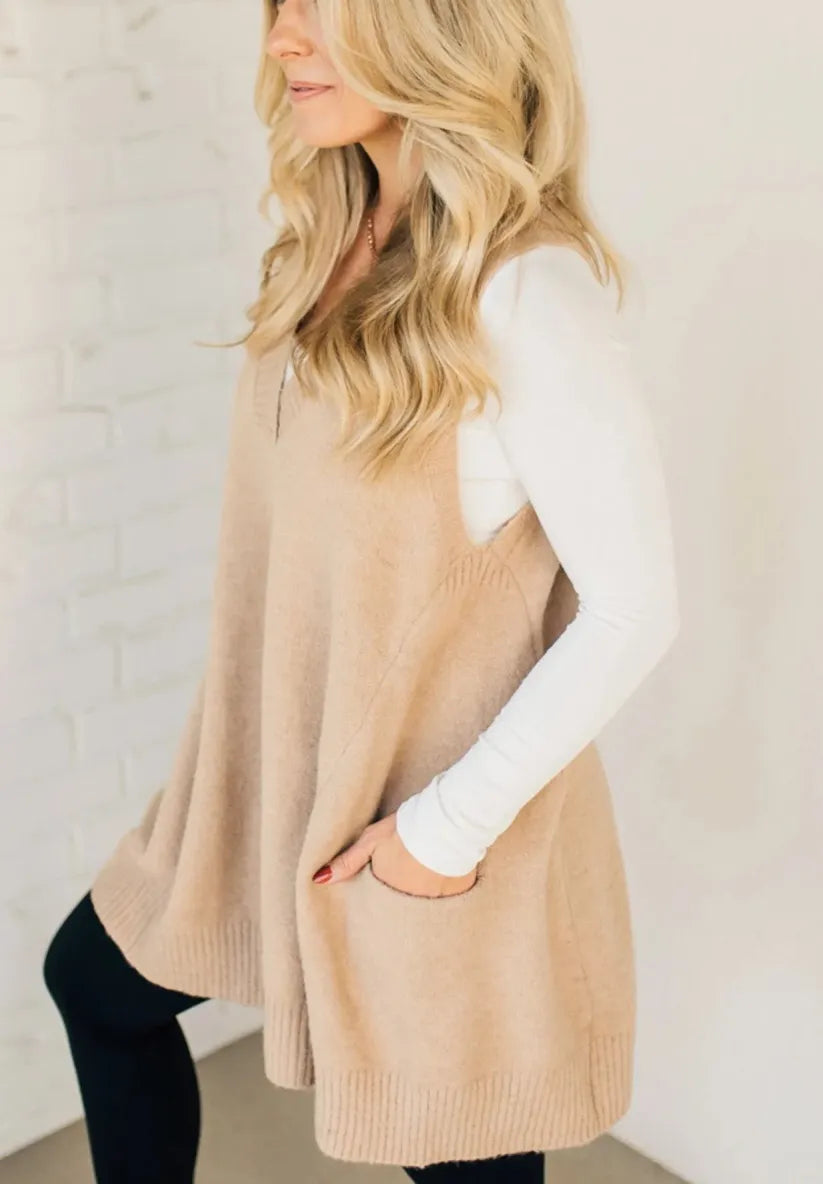 Cozy Pocket Sweater Vest