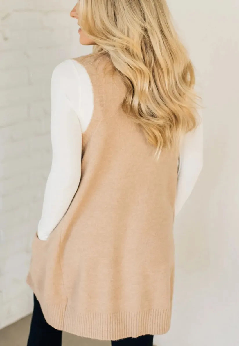 Cozy Pocket Sweater Vest