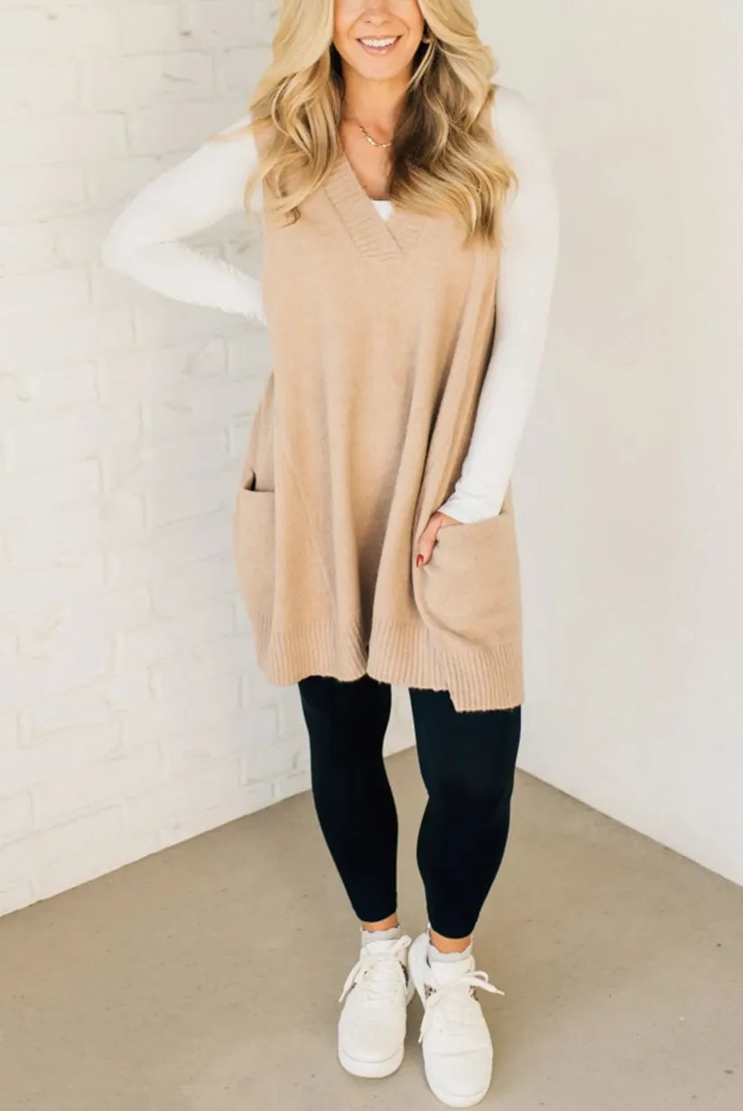 Cozy Pocket Sweater Vest