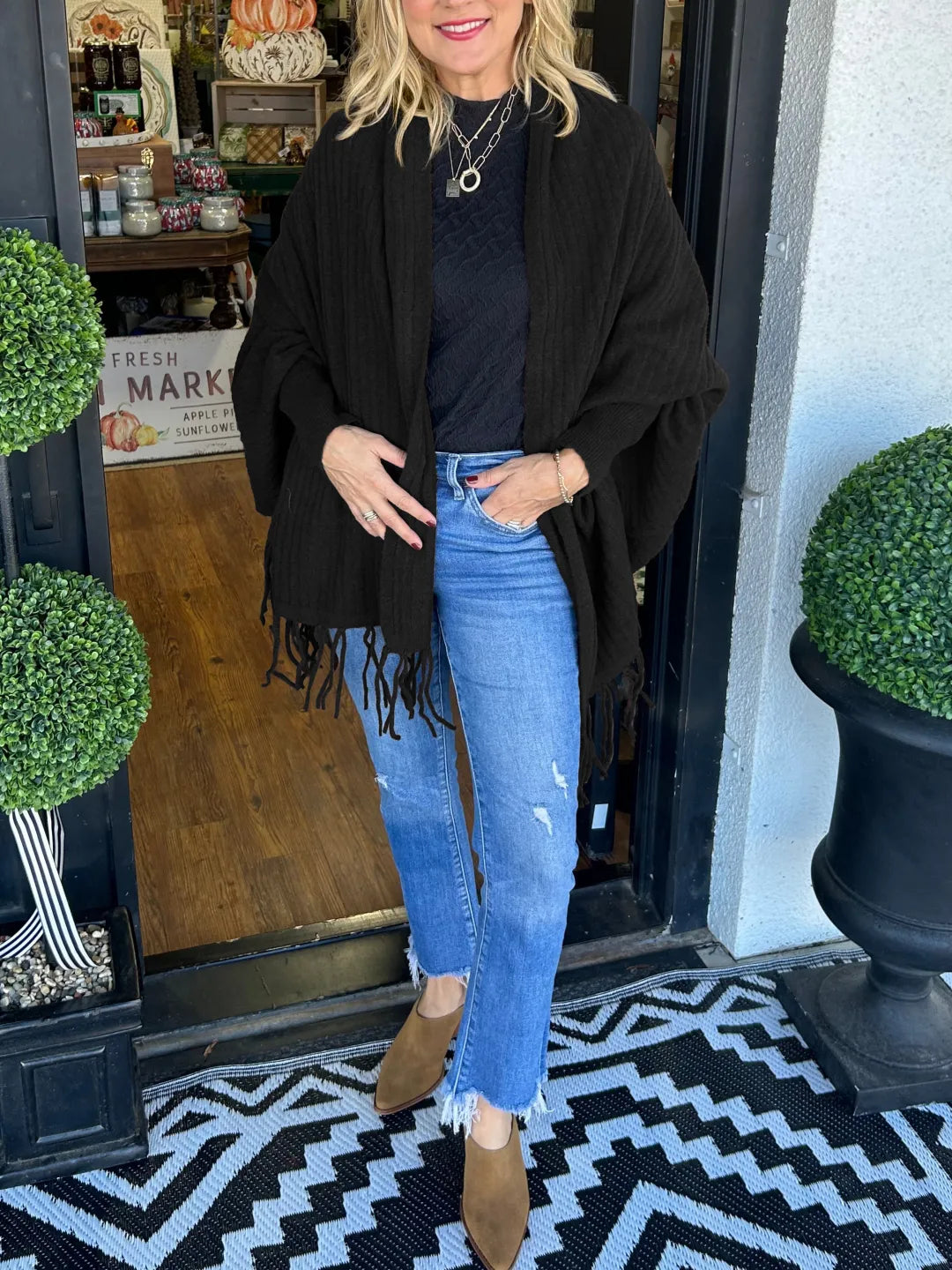 Women's Tassel Cardigan Wrap