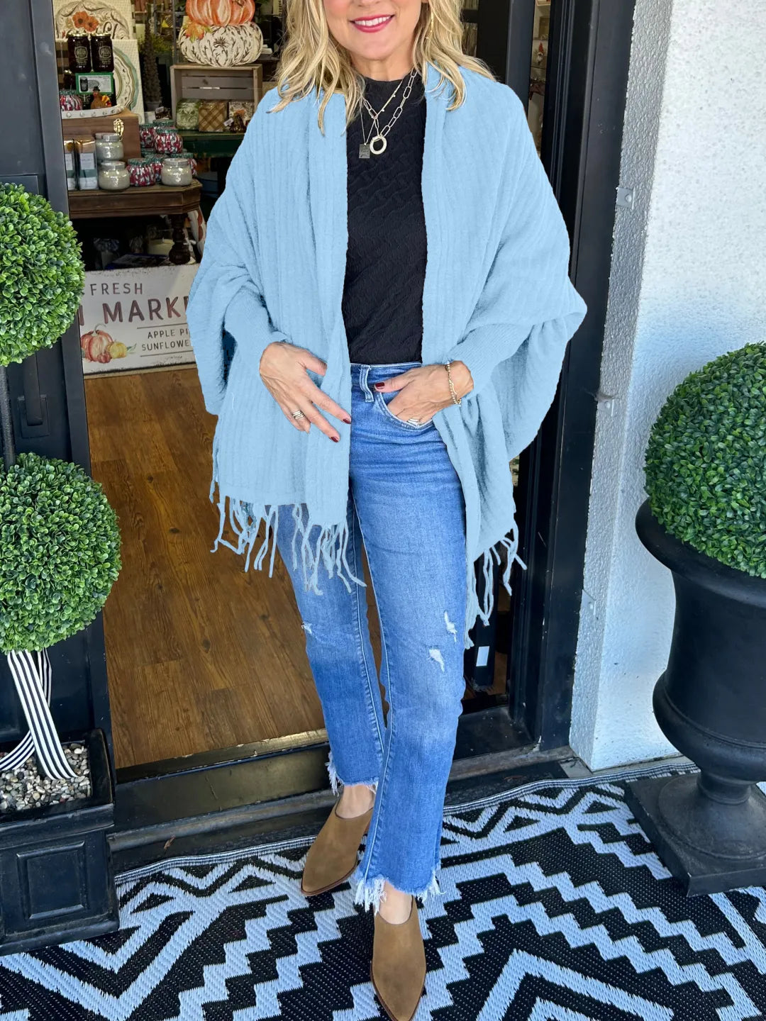Women's Tassel Cardigan Wrap