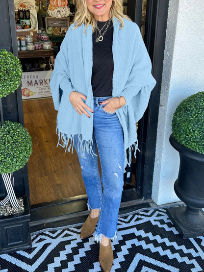 Women's Tassel Cardigan Wrap