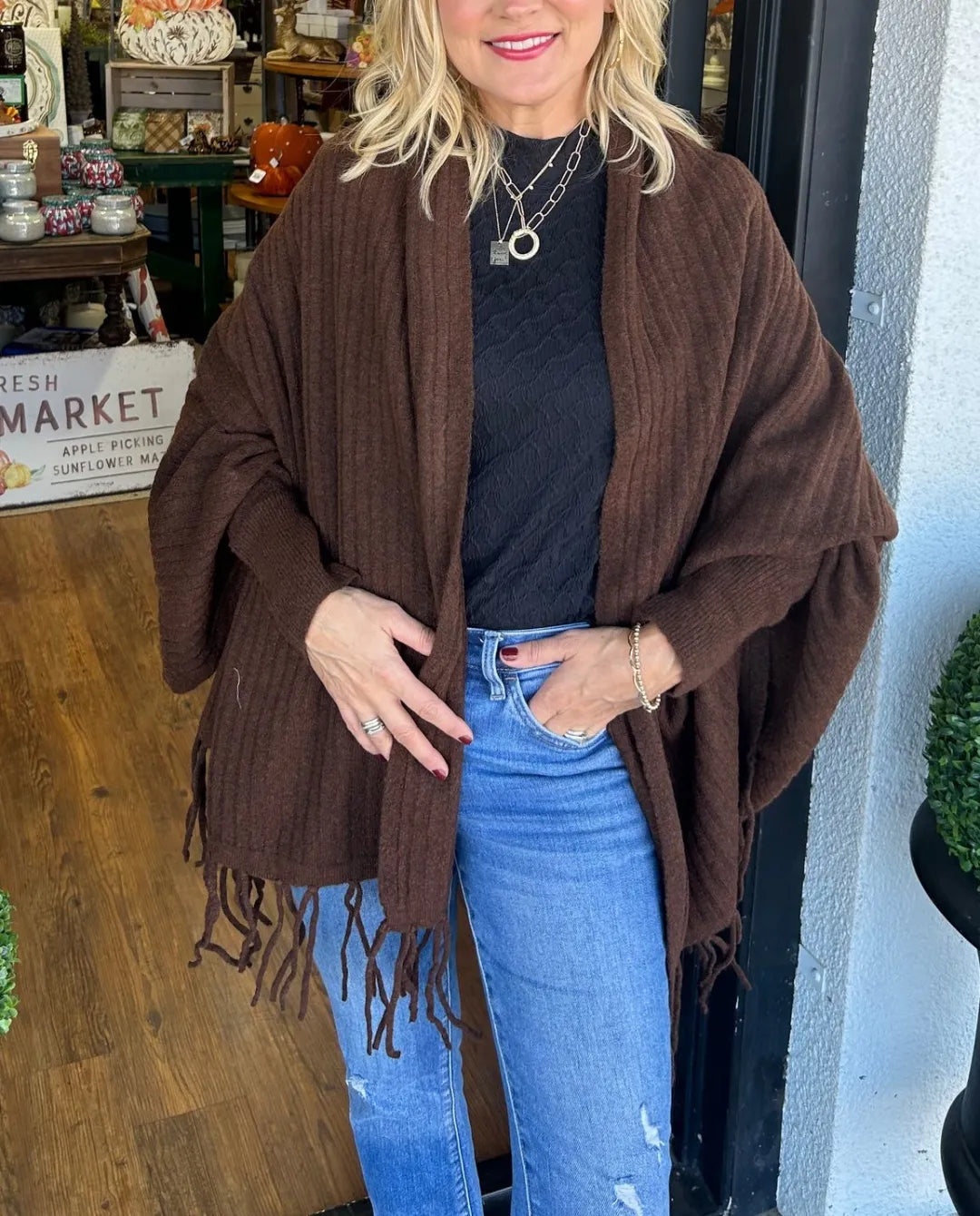 Women's Tassel Cardigan Wrap