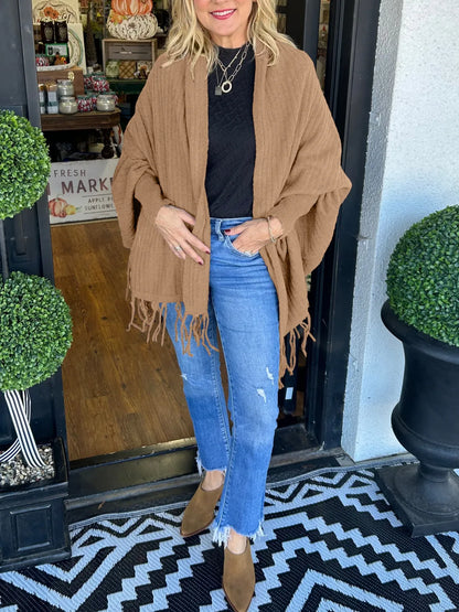 Women's Tassel Cardigan Wrap