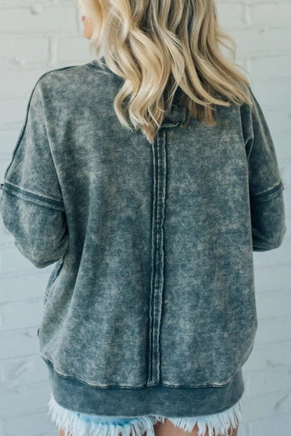 🔥Terry Acid Wash Pullover