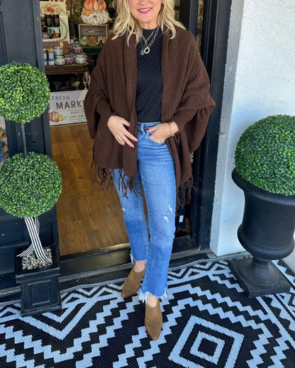 Women's Tassel Cardigan Wrap