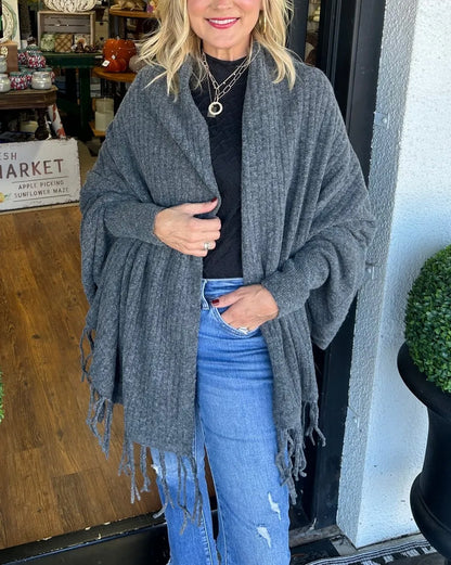 Women's Tassel Cardigan Wrap