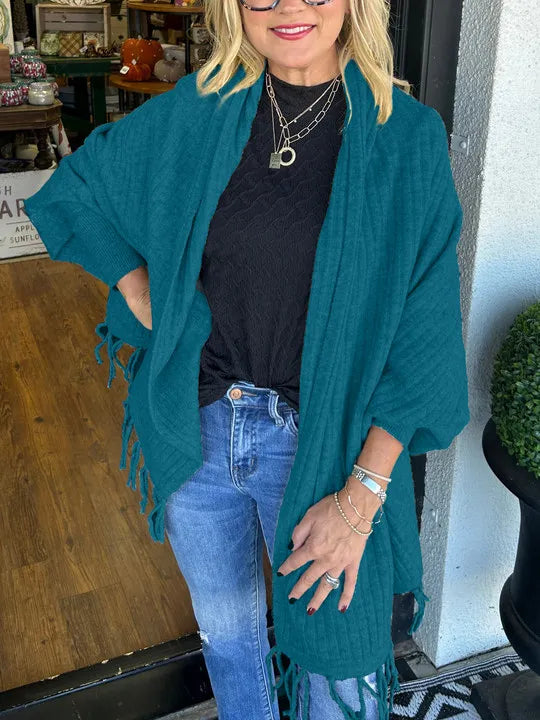 Women's Tassel Cardigan Wrap