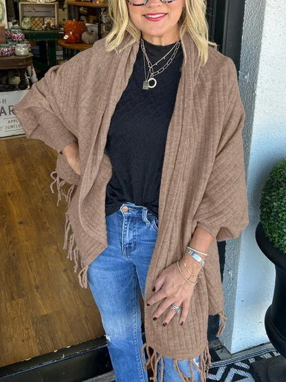 Women's Tassel Cardigan Wrap