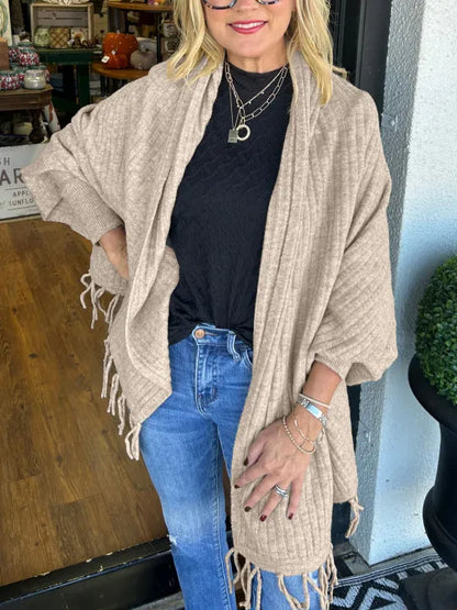 Women's Tassel Cardigan Wrap
