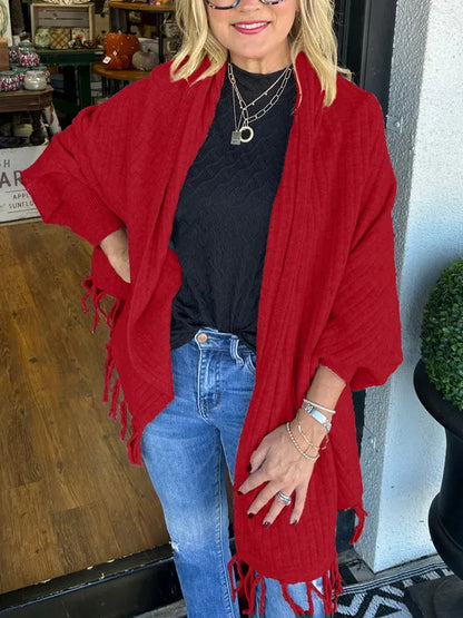 Women's Tassel Cardigan Wrap